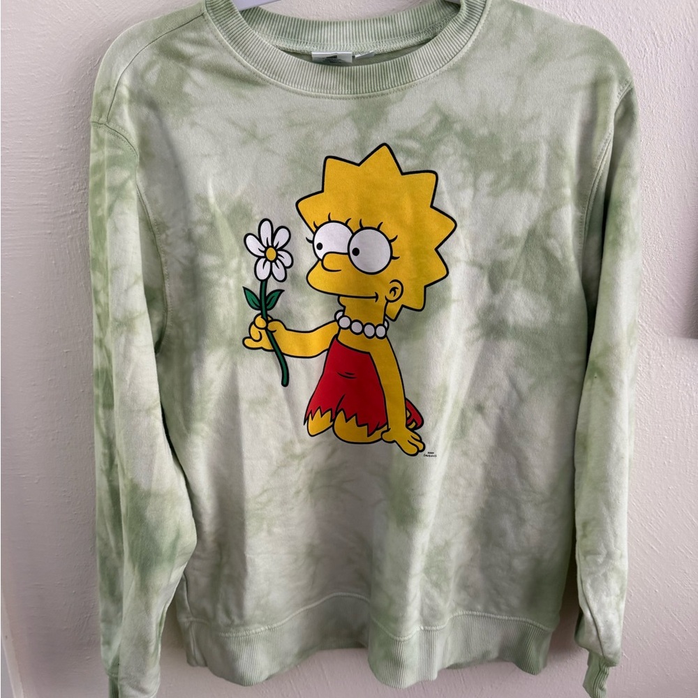 Lisa Simpson Green Tie-Dye Sweater